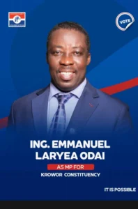 Wahlplakat des Kandidaten Emmanuel Laryea Odai